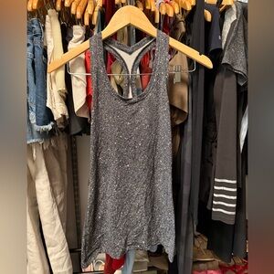 Women's Sparkly Gray Tank Top